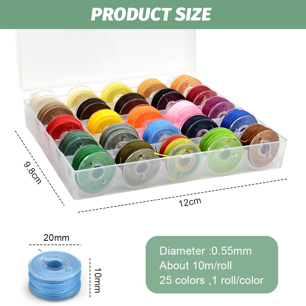 FILO CERATO 0,5mm - 30 COLORI X 10m (300m Totale) - Macramè, Braccialetti, Cucito - Foto 3