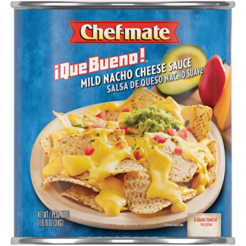 Chef-mate Que Bueno Mild Nacho Cheese Sauce and Queso, Canned Food, 6 lb