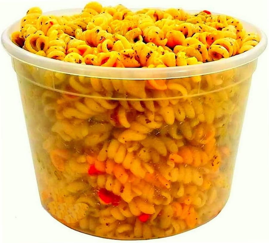 Miniatura 3 de PACTOGO Recipientes redondos de plástico resistentes de 64 onzas con tapas, para recipientes de preparación de comidas, sin BPA, apilables, a prueba