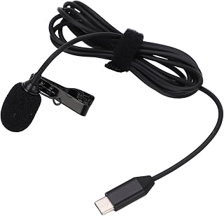 Wired Lavalier Lapel Microphone, Tpye C Clip On Mic Omnidirectional Microphone for ONE X2 X3 for Recording Podcasting Gaming Interview
