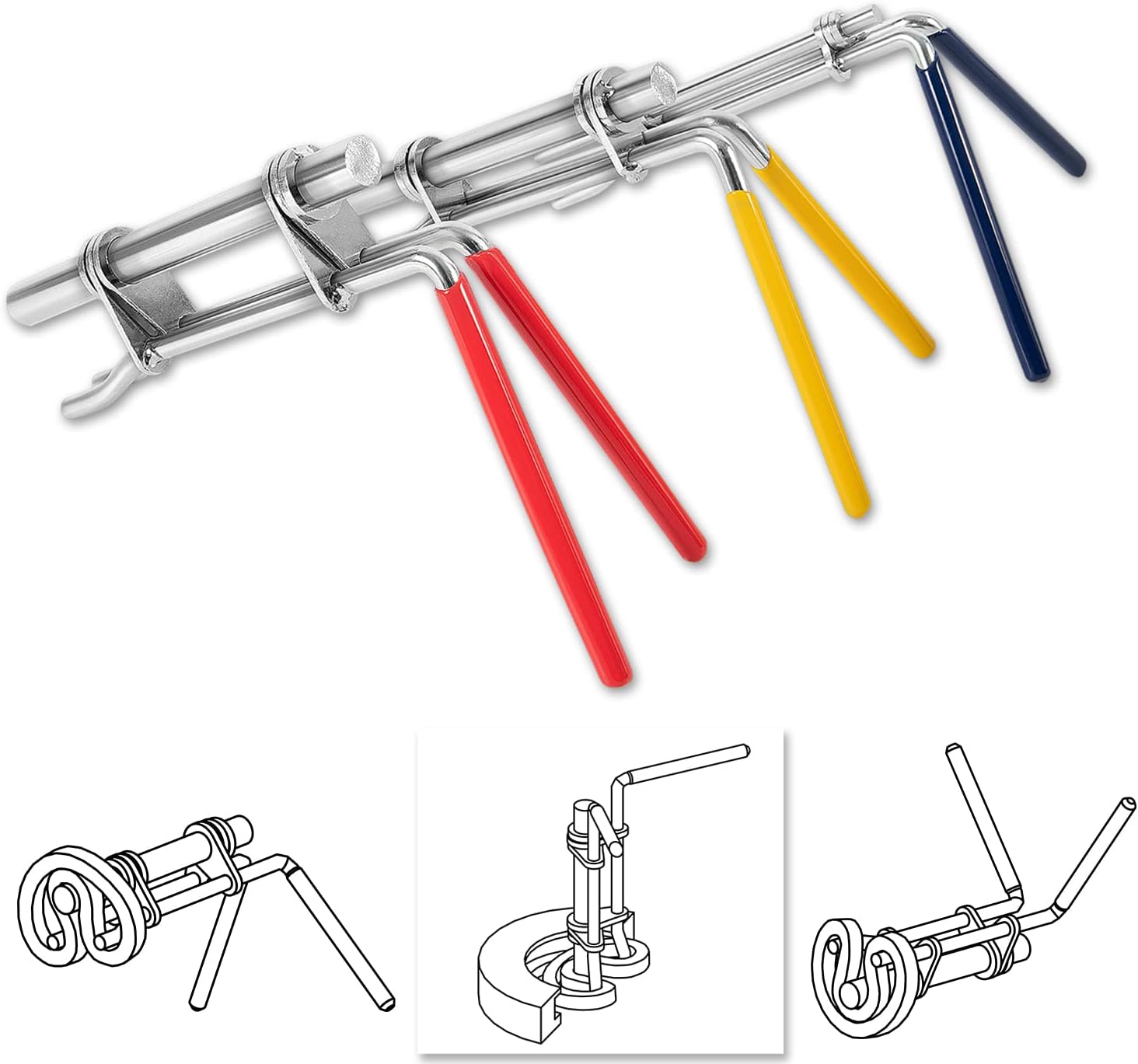 3 Pcs/Set Hydraulic Cylinder Piston Repair Seal Kit