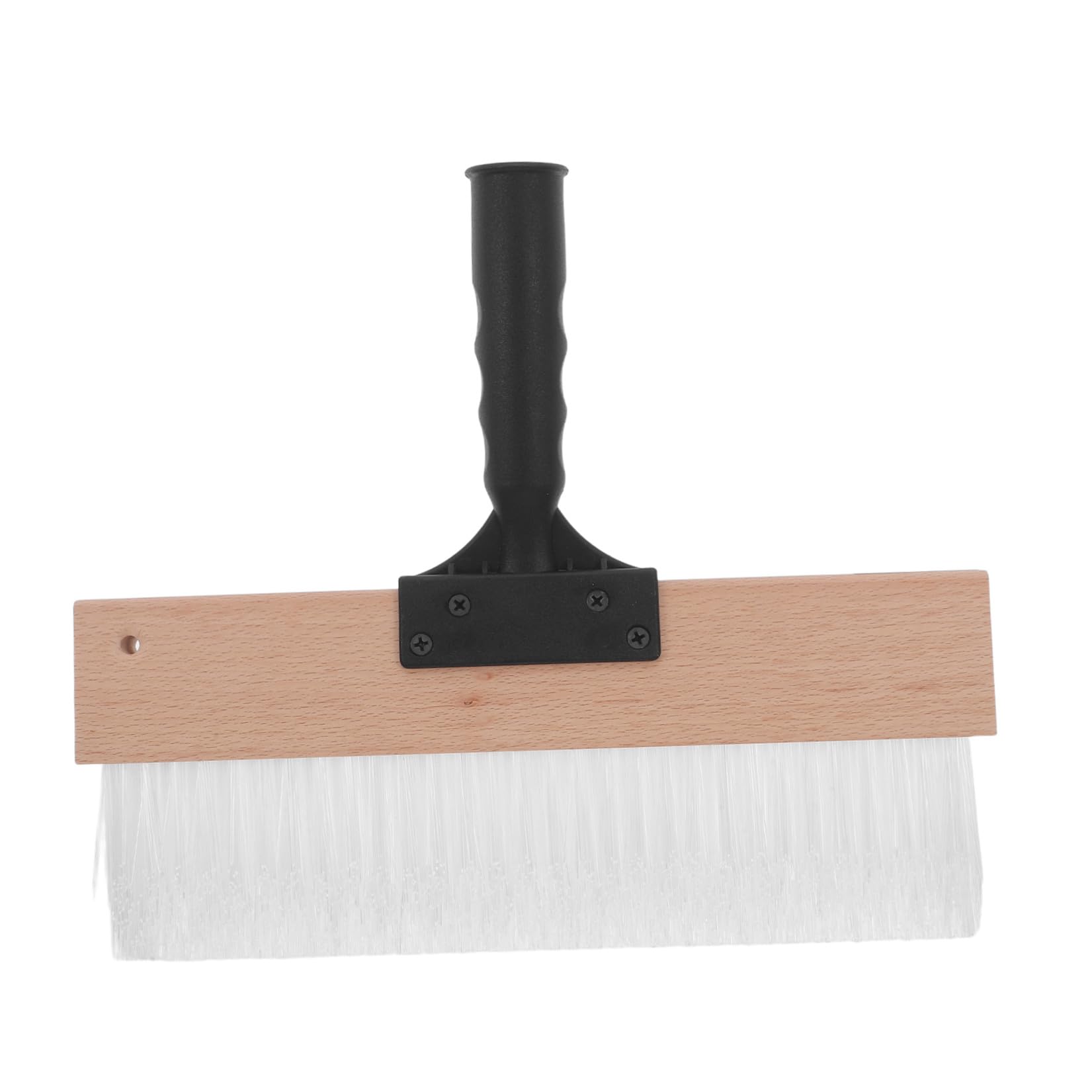Pennello Angolato per Pittura su Tessuto 32 Cm Pennello Sintetico per Texture Cartongesso Grande Artistico Manico in Legno Leggero per Decorazioni Creative e Applicazioni Murali