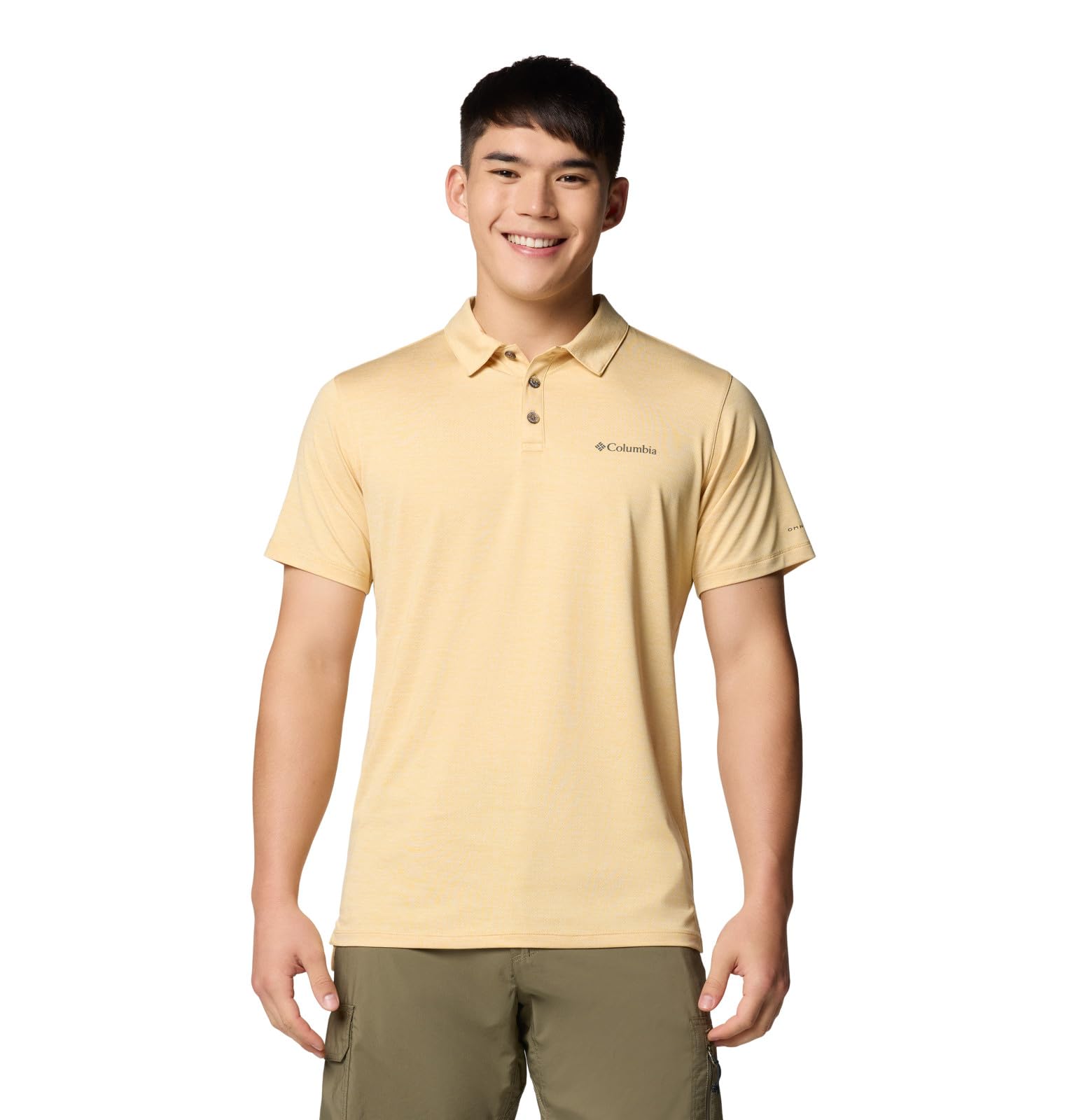Columbia Men's Sand Dune Heather Tech Trail Utility Polo, Large