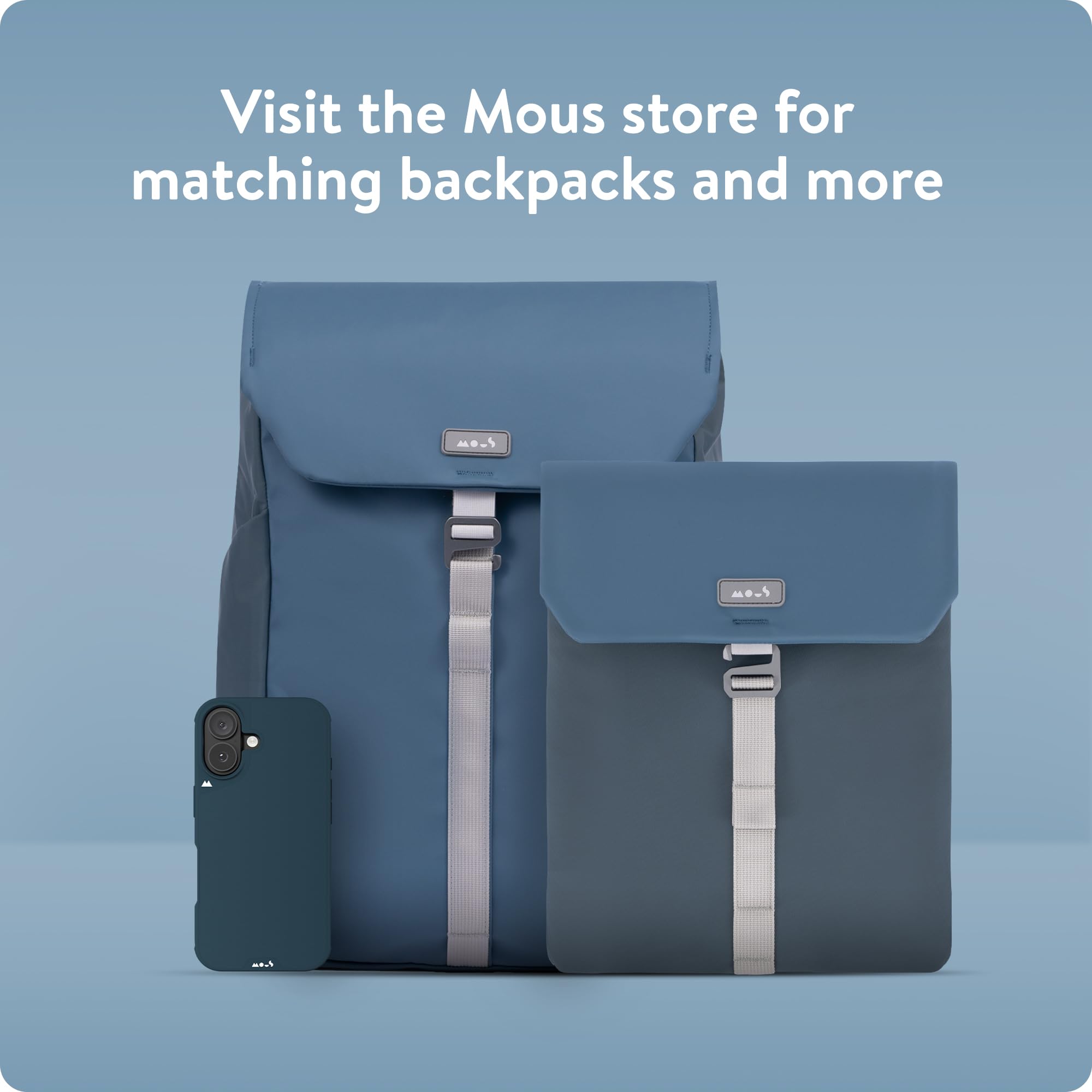 Mous – Borsa per Laptop da 16 Pollici - Custodia Universale per Laptop - Blu Navy | Mous – Borsa per laptop 16" – Custodia universale per laptop – Custodia resistente all'acqua – Blu marino