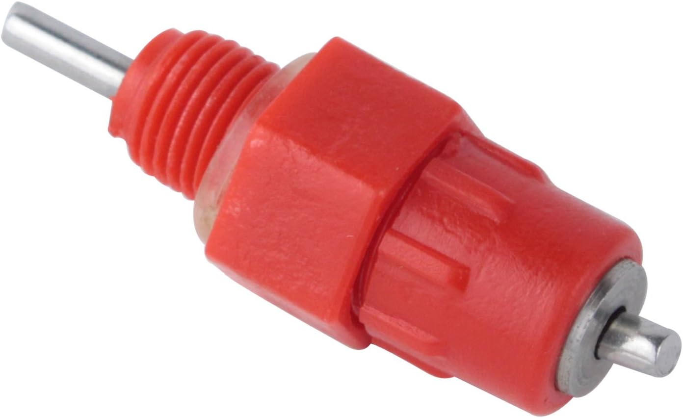 SUPERCARTยฎ (25 PCs) Automatic Hen Screw Style Poultry Chicken Water Nipple Drinker and Feeder (Red) - 25 Pieces