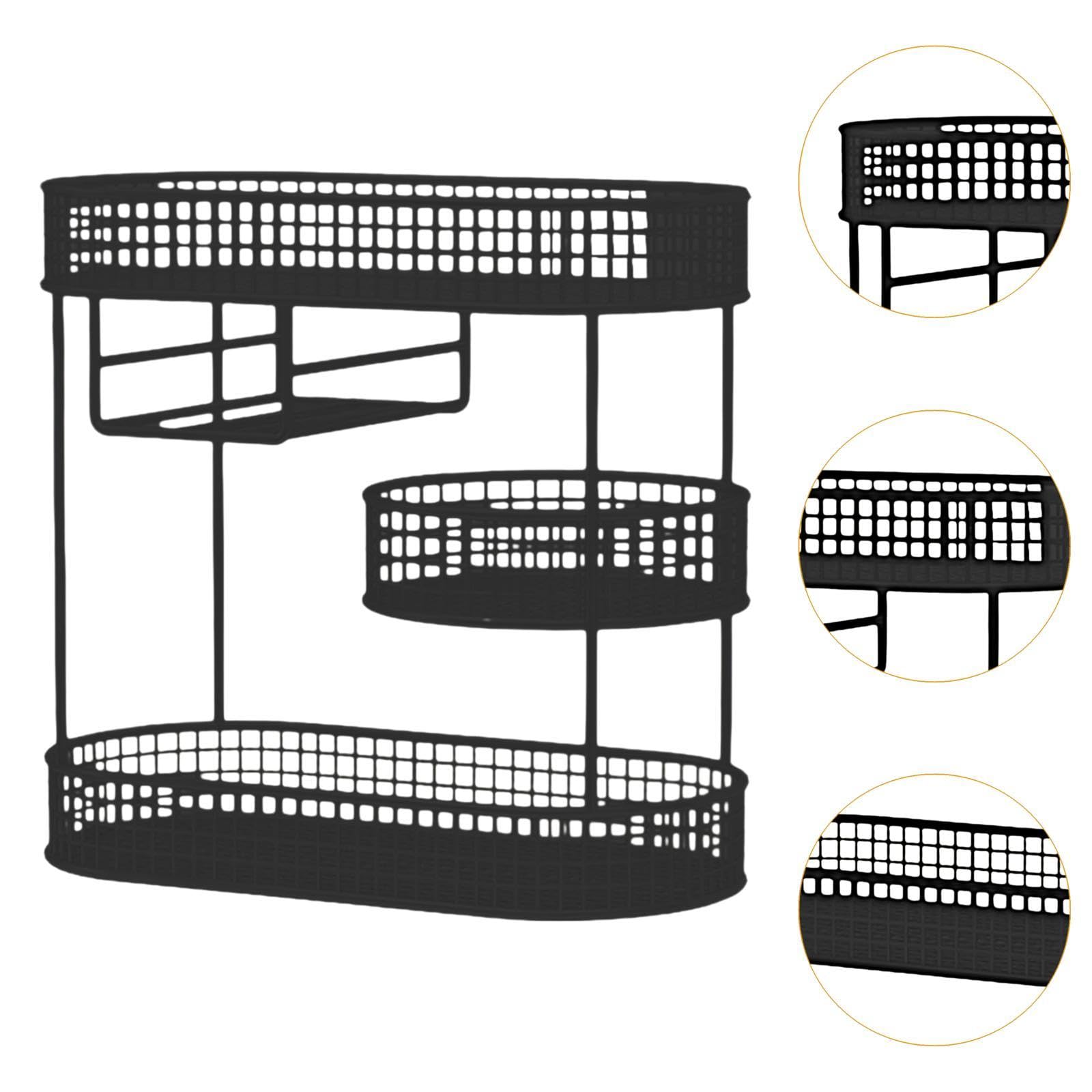Obst Etagere 3 Etagen Obstkorb für Küchenarbeitsplatte, Metall Obstschale Etagere Brotkorb mit 3 Ebenen, Obstständer Halter Obstregal mit Servierplatte für Buffets, Snacks, Gemüse, Stil h