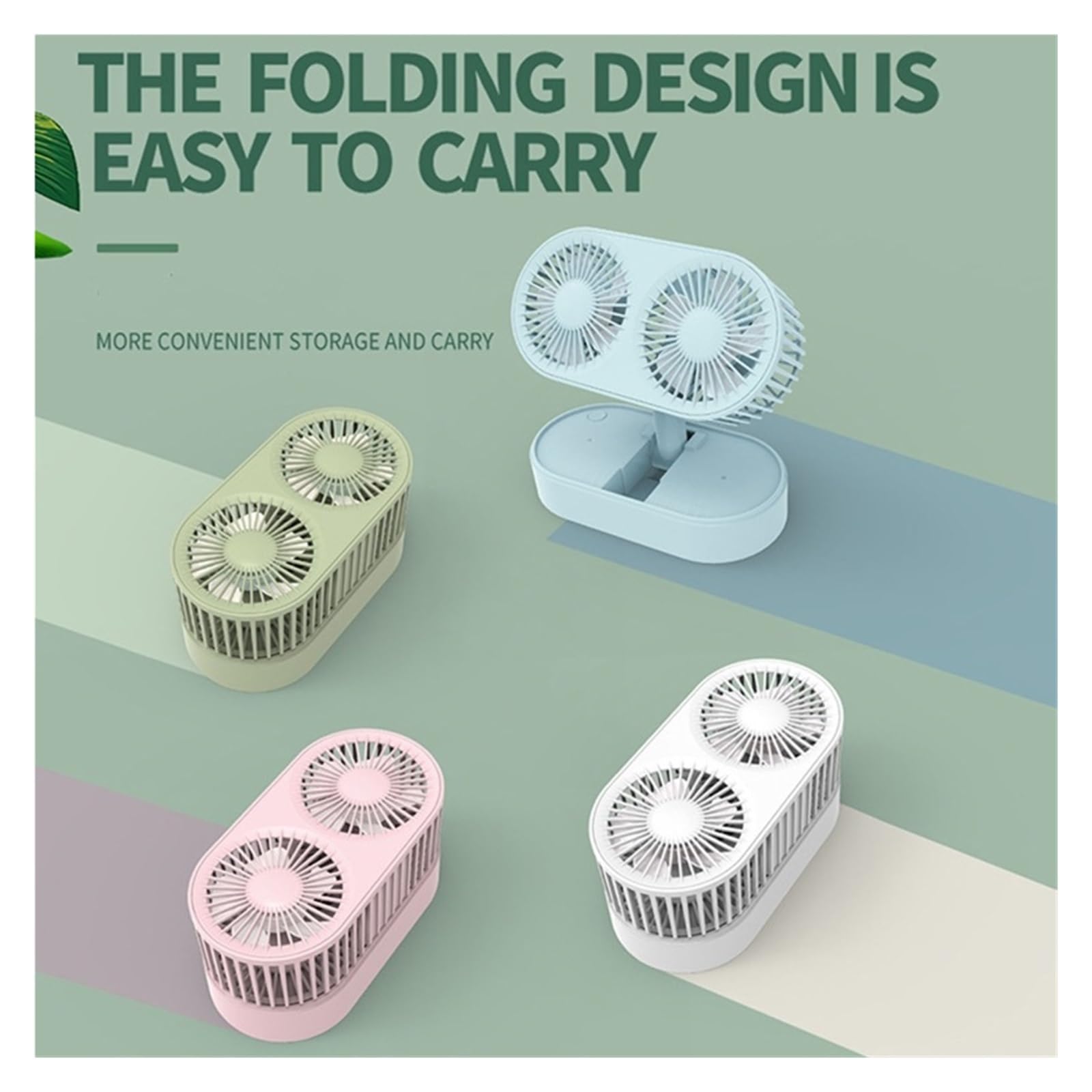 Mini ventilatore da tavolo portatile, 3 velocità, design durevole, alimentato tramite USB, ventola di raffreddamento silenziosa per casa, ufficio, viaggi