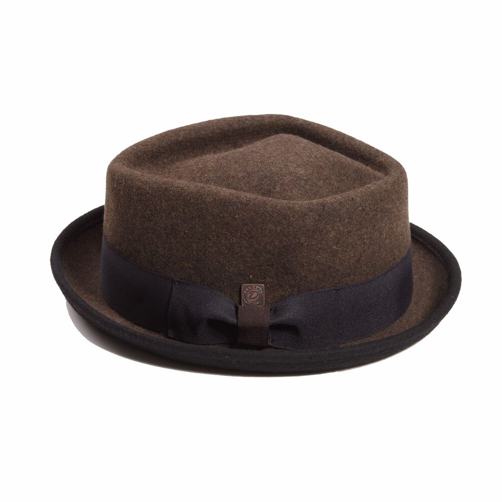 DASMARCA Jacson Melange Lana Feltro Diamante Corona Porkpie Hat