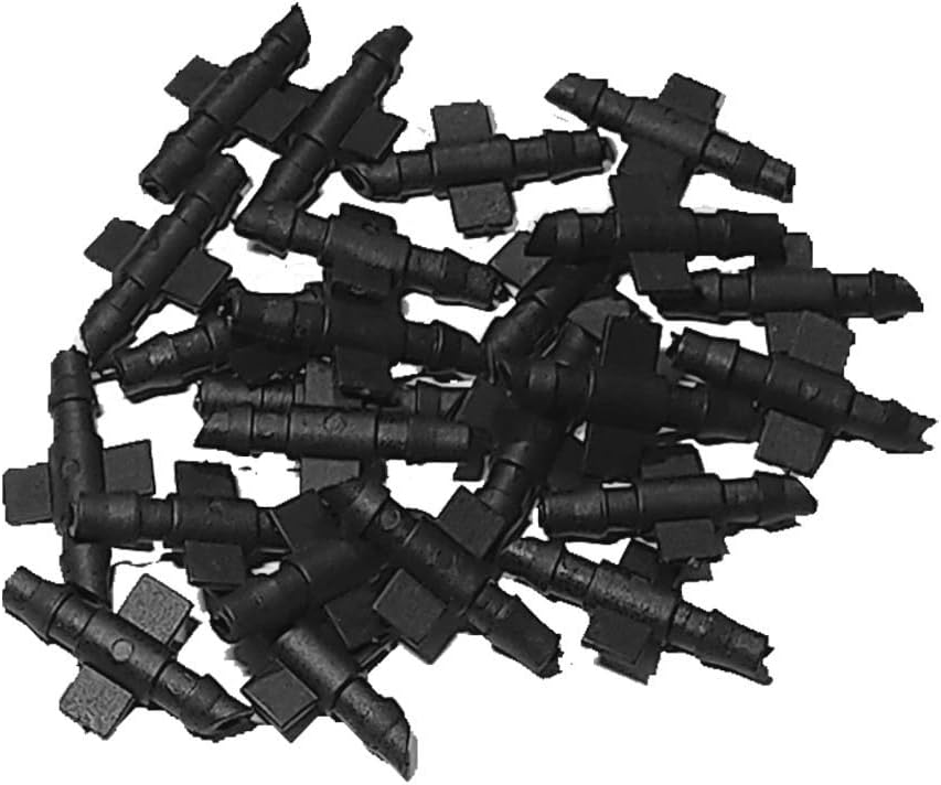 Drip Irrigation Kit - 4mm Pipe Connector Joint, Leak Proof, Pack of 100 Pieces, Drip Irrigation Kit for Home Garden Essential Accessories for Efficient Watering