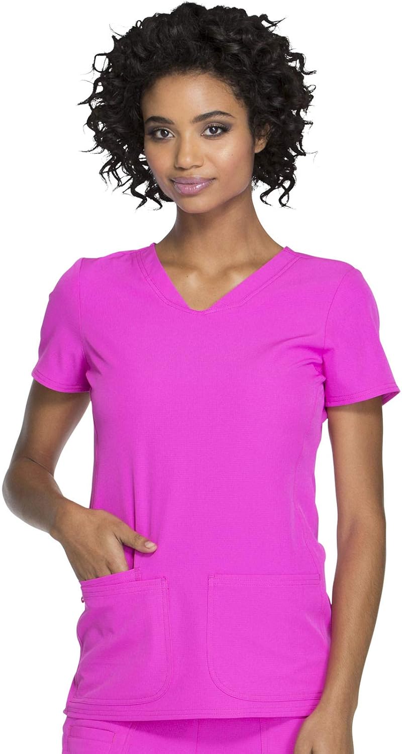 HeartSoul Women's Pitter-Pat V-Neck Scrubs Top