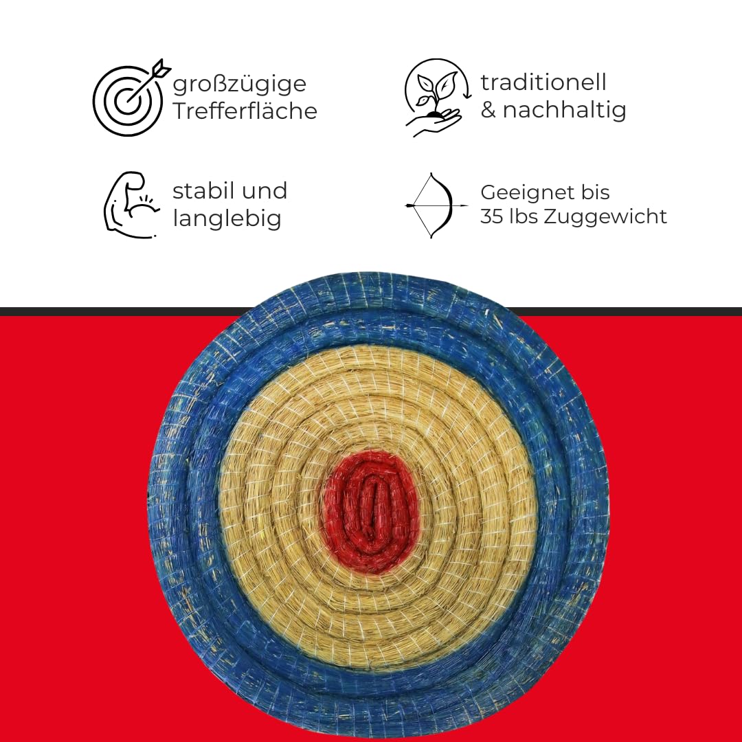 Runde Strohscheibe Deluxe - Ø 80 cm x 8 cm - Zielscheibe