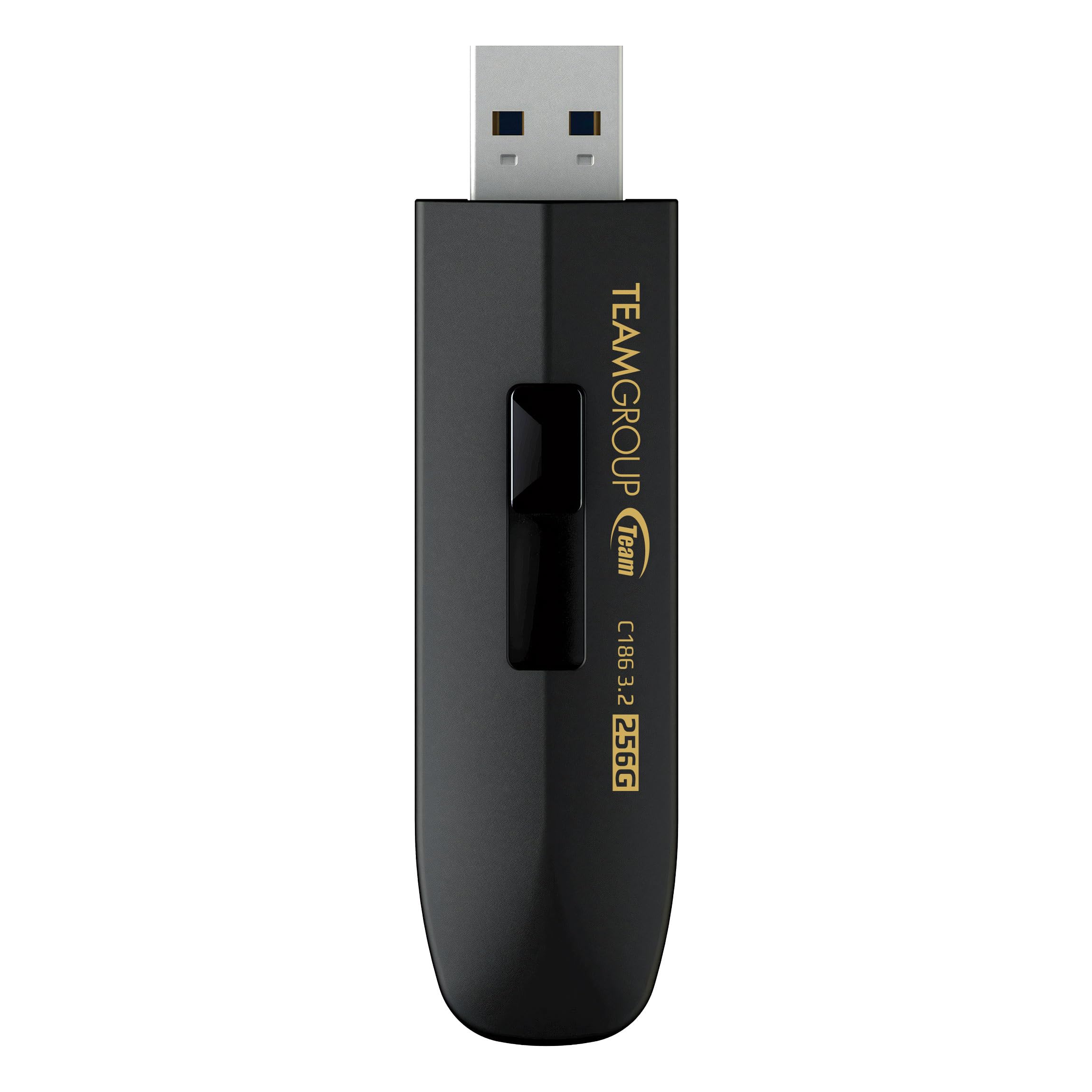 TEAMGROUP C186 256GB USB 3.2 Gen 1 (USB 3.1/3.0) Read 100MB/s Flash Thumb Drive, External Data Storage Memory Stick Compatible with Computer/Laptop