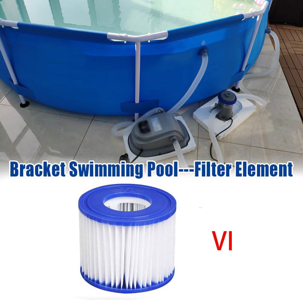 Cartuccia filtro per piscina estiva per pompe tipo VI, 6 pezzi filtri di ricambio per tutte le vasche idromassaggio, piscina gonfiabile, pompa filtro spa