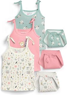 HELLCAT 100% Cotton Strap Open Jhabla T Shirt and Nappy Matching Co-ords Set for Babies - Pack of 3 | Jabla and Langot Set... Price In India