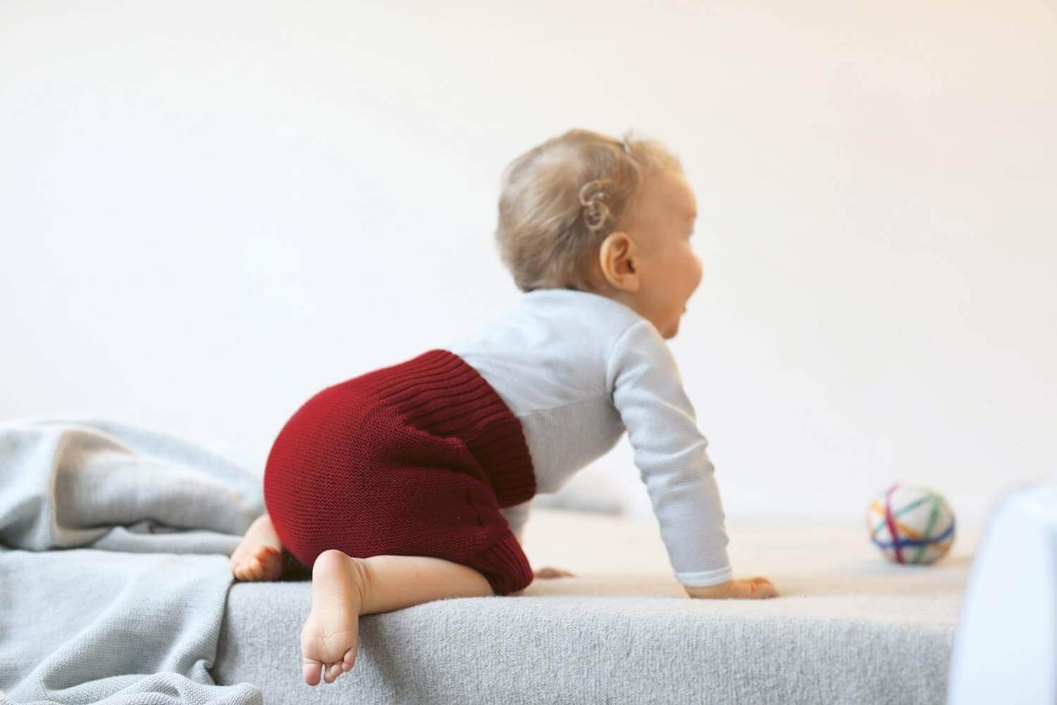 Disana Knitted Nappy cover 62/68 grigio