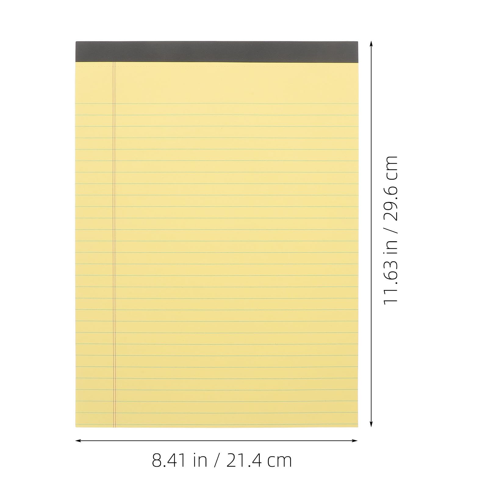 SUPVOX Blocco Note A4 4 Pezzi Carta Gialla Righe Legali Blocco per Appunti Facile da Scrivere Taccuino Portatile per Scuola e Ufficio