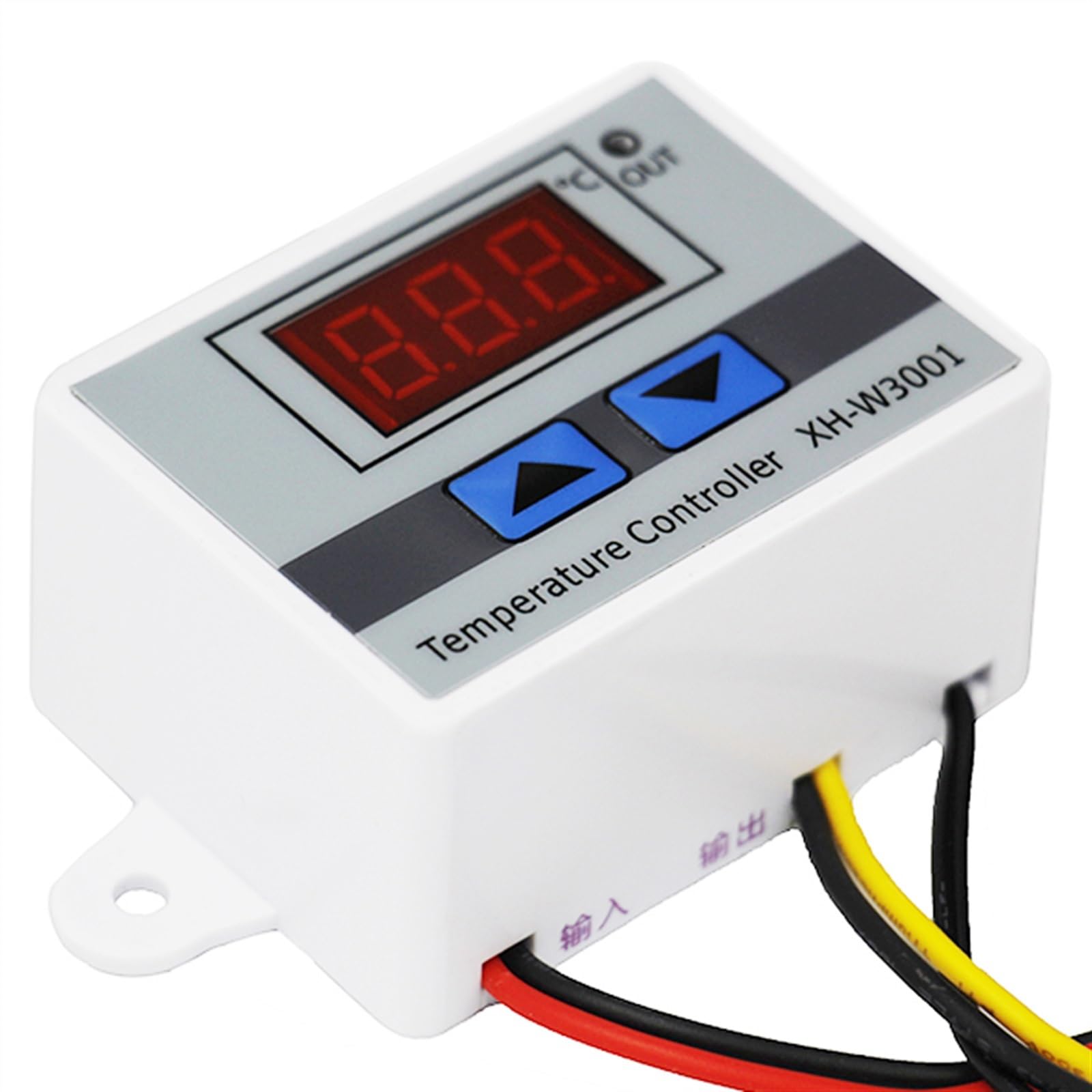 10pcs/lot Temperature Controller Microcomputer Thermostat 220V with Probe Heat Cool Temp XH-W3001 Control