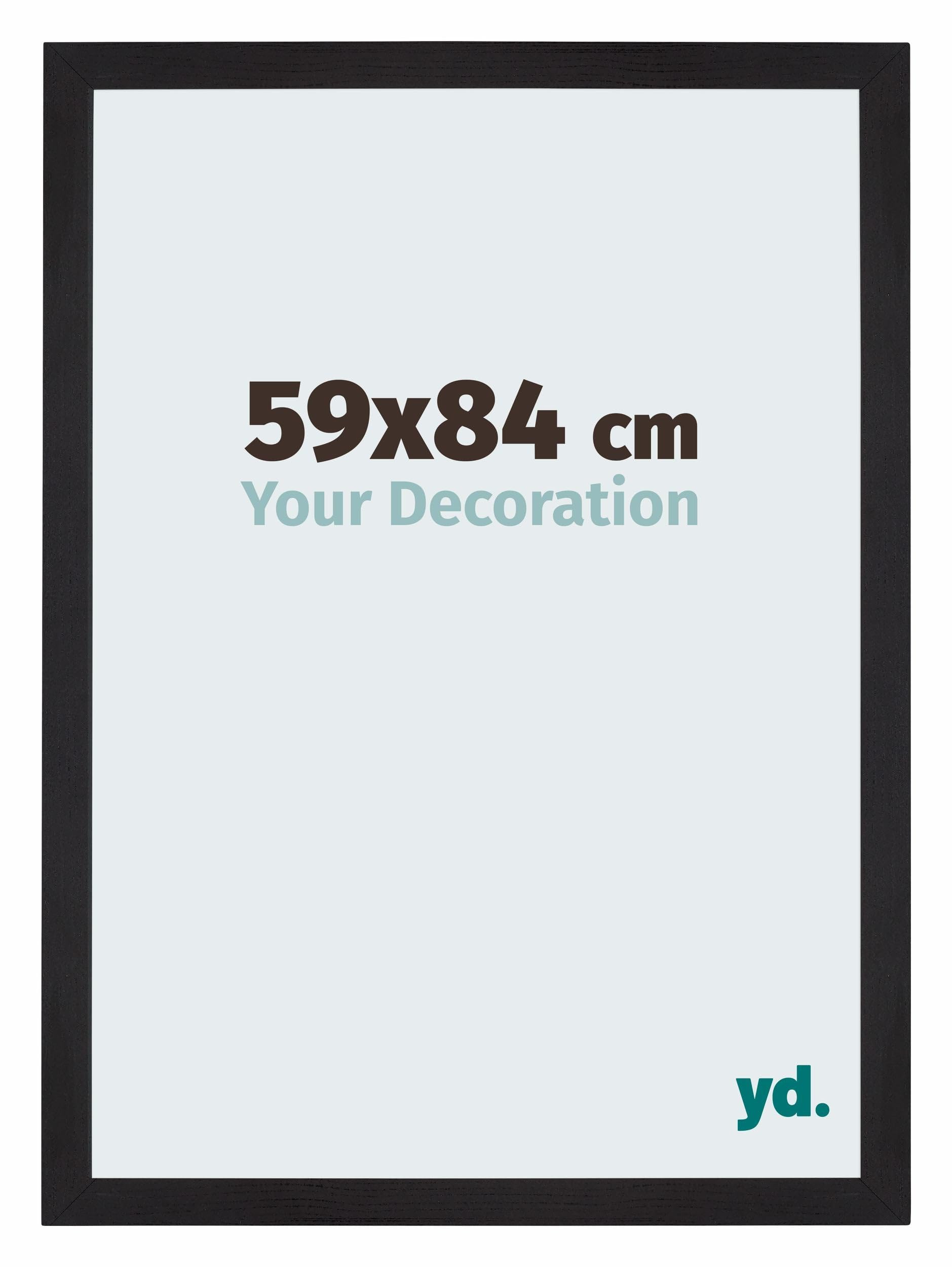 Your Decoration - Puzzle frame 59x84 - Black Woodgrain - Puzzle frame 1500-2000 Pieces - MDF Photoframe - Mura
