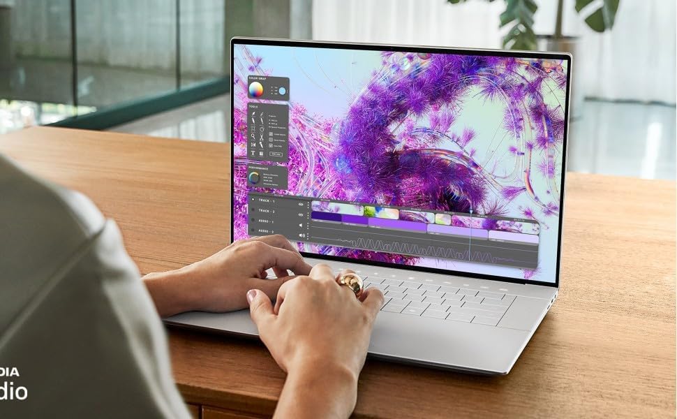 Image of New XPS 16 9640 Powerful AI Laptop 16.3 inch OLED 4K Touch Screen 16 Cores Ultra 7 155H 32GB RAM 2TB SSD Geforce RTX 4060 Graphics Webcam Backlit Fingerprint WiFi 7 Thunderbolt 4 Win 11 Pro Platinum