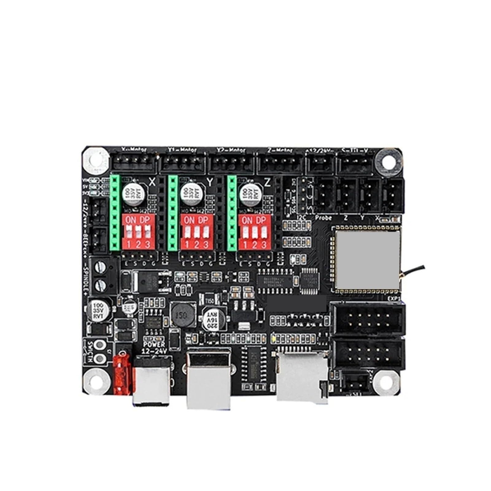 Aixinong1 Placa controladora de grabador láser DLC32 V2.1 de 32 bits, pantalla táctil TFT(TS24-R V2.0)