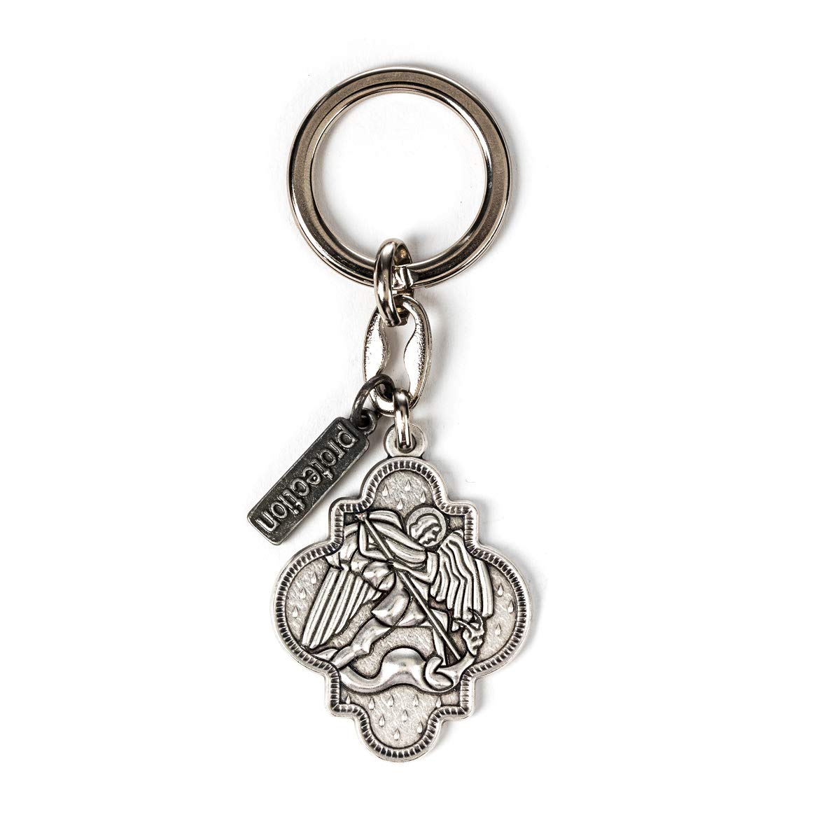 My Saint My HeroArchangel Michael Key Ring (Silver)