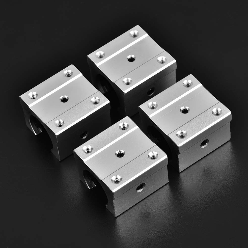 Roulements Linéaires SBR16UU 16mm, Aluminium, Silencieux Haute Vitesse, 4 Pièces, pour CNC et Machines de Découpe