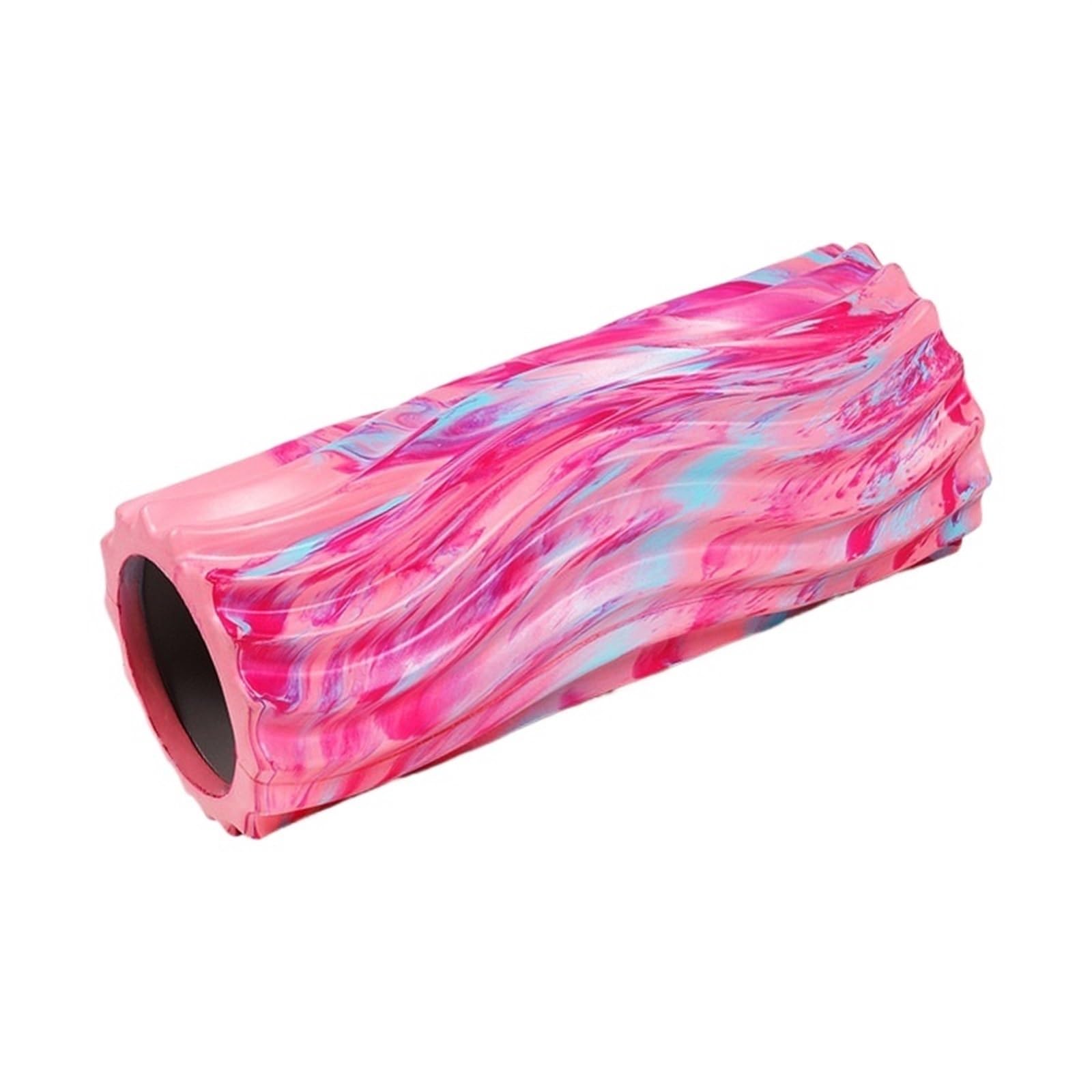 Faszienrolle Schaumstoffrolle, Yoga-Übung, Körpermuskelmassage, Entspannung, schillernde Gradientenwellen-Yoga-Säule, Heimfitnessgeräte(33cm pink purple)