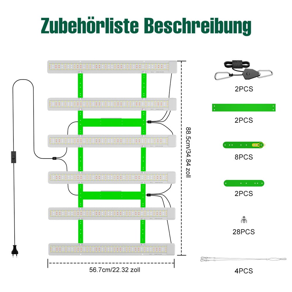 Lampa do wzrostu roślin o pełnym spektrum, 936 diod LED, 500W, napięcie 100-277V, wisząca lampa uprawowa do szklarni, roślin domowych, sadzonek i warzyw, zastosowanie komercyjne