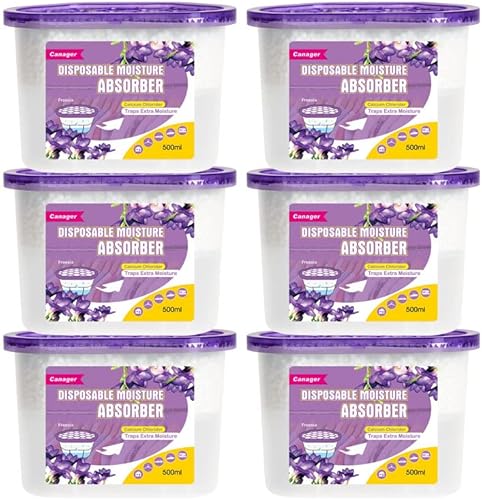 CANAGER Caja absorbente de humedad, eliminador de olores, absorbe el exceso de humedad. Adecuado para armario, dormitorio, cocina y baño, paquete de