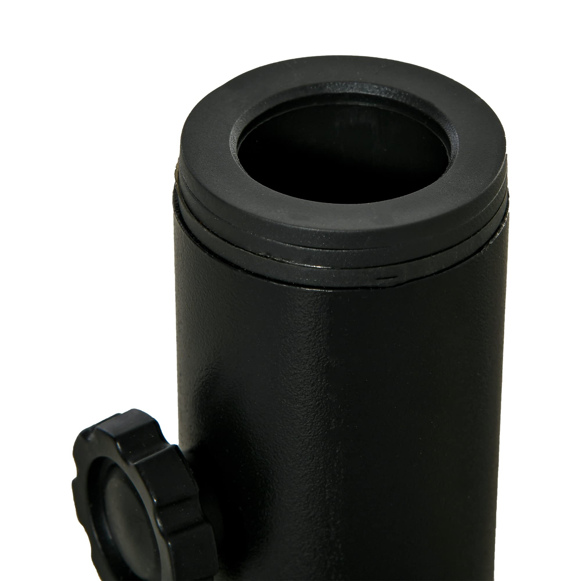 Outsunny Base per Ombrellone, Basamento per Ombrellone in Metallo, per Pali di Ombrelloni da Ø34/38/48 mm, per Patio, Pontile, Giardino e Cortile, Nero