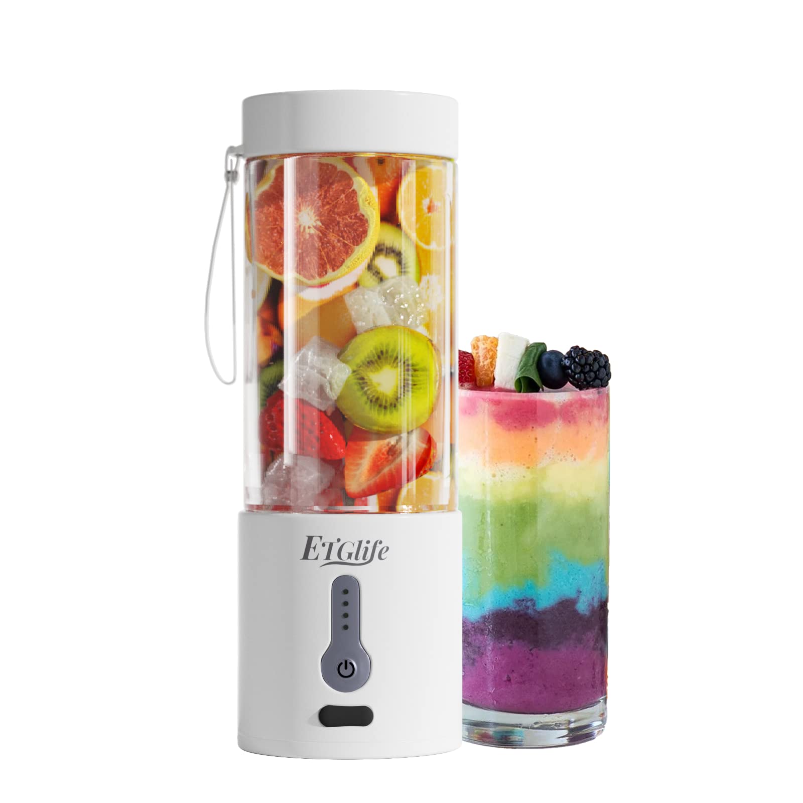 ETGlife Portable Blender 18.5oz with USBC Rechargeable, 6 Blades