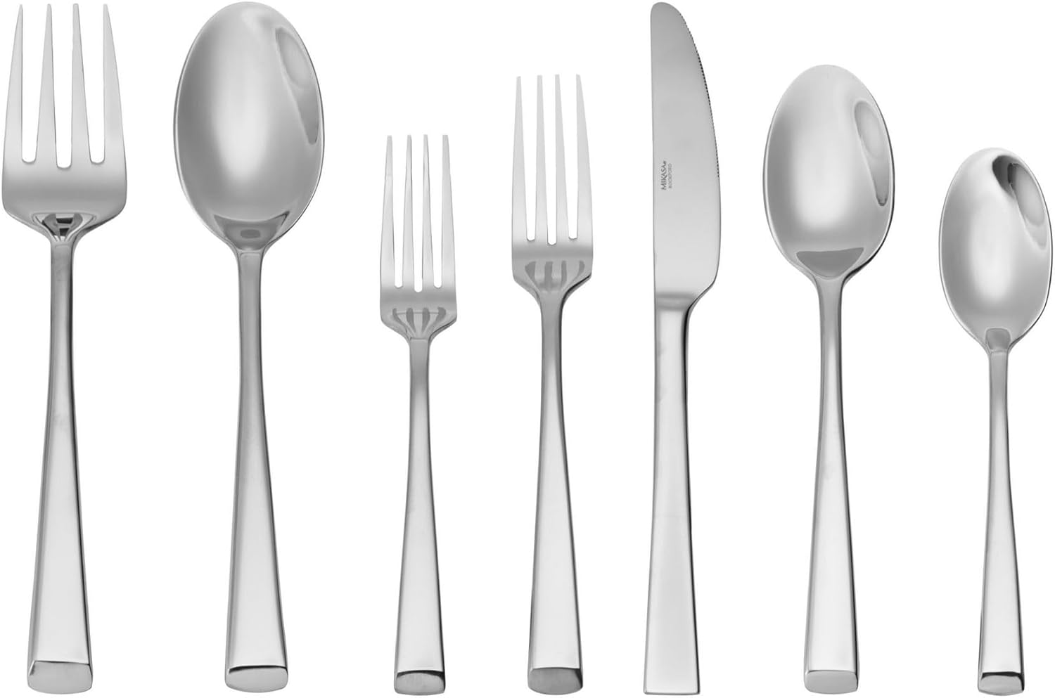 Mikasa Rockford Heavy-Weight Forged 18.0 Stainless Steel 42 Piece Cutlery Set, Service for 8