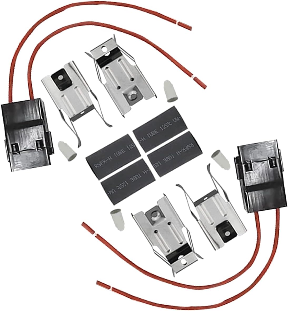 RR109 Range Burner Eye Receptacle Kit for Whirlpool, 5304521730 Universal Stove Element Plug Block Terminal for Electrolux Frigidaire Kenmore Kelvinator Crosley Gibson ERR117 330031 WB17X210 (2Pack)