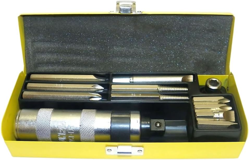 Rareelectrical Oem Grade Hand Impact Driver Set 12-Piece Compatible With Universal Motorcycle Atv Pwc Carburetor Engine Honda Yamaha Suzuki Kawasaki Ktm Hammer Strike Reversible L/R 1/2 Inch Drive