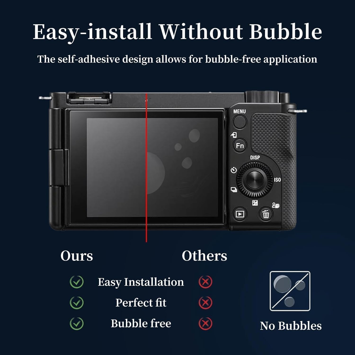 Didisky Displayschutzfolie Für Sony Alpha ZV-E10 / ZV-1F – 9H Gehärtetes Glas, Kratzfest & Blasenfrei