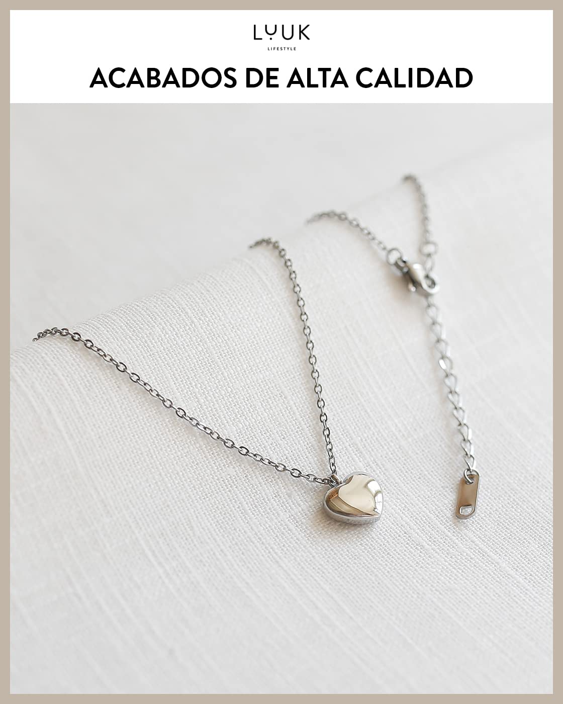 LUUK LIFESTYLE Collar con trébol I Estrella I Ancla I Globo Colgante Idea Regalo y Cadena de la Amistad Tarjeta de Mensaje de Amistad Oro Plata y Rosa