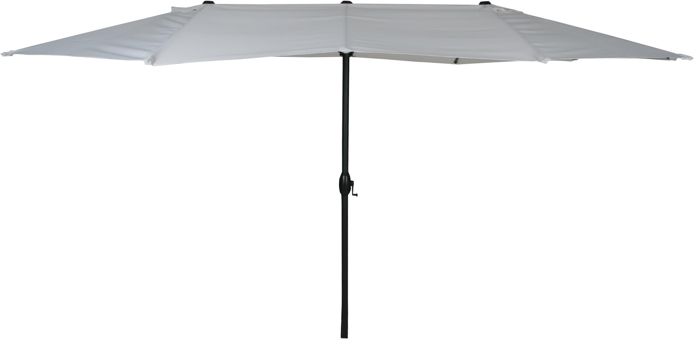 greemotion Garden Parasol Sun Shade Luna - Large Garden Parasol in White - Rectangular Sun Shade - Garden Umbrella with UV Protection - Garden Furniture