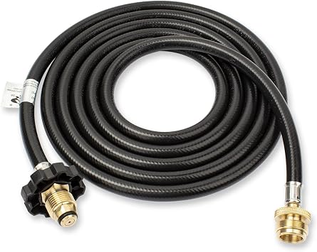 F273704 10 Ft Propane Hose Assembly متوافق مع السيد Heater Big Buddy Indoor / Outdoor Heater MH9B MH18B