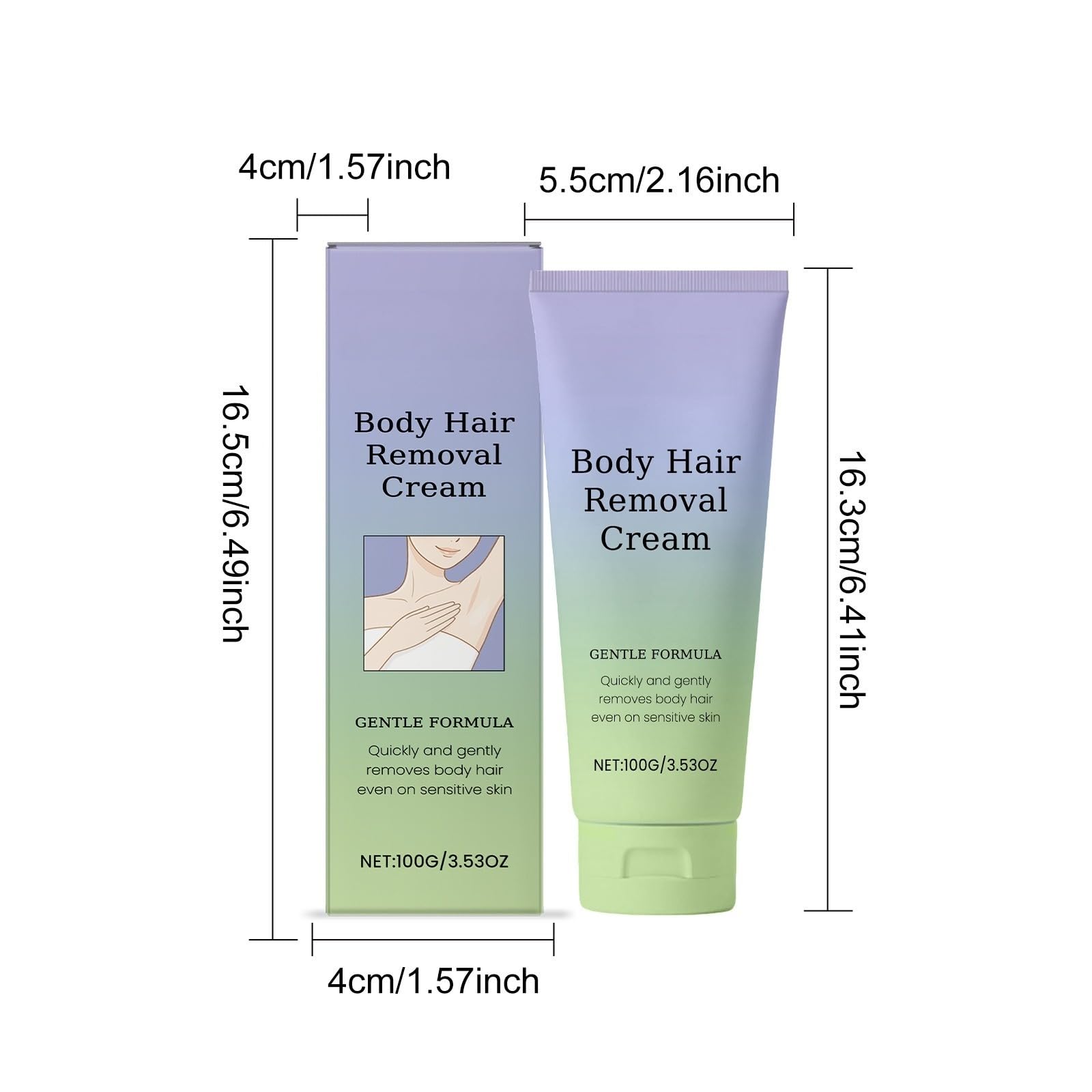 Hair Removal Cream, Soft Hair Removal Cream, crema depilatoria per il corpo, | Crema depilatoria corpo formula delicata con aloe vera per depilazione rapida senza irritazione sulle gambe ascelle braccia