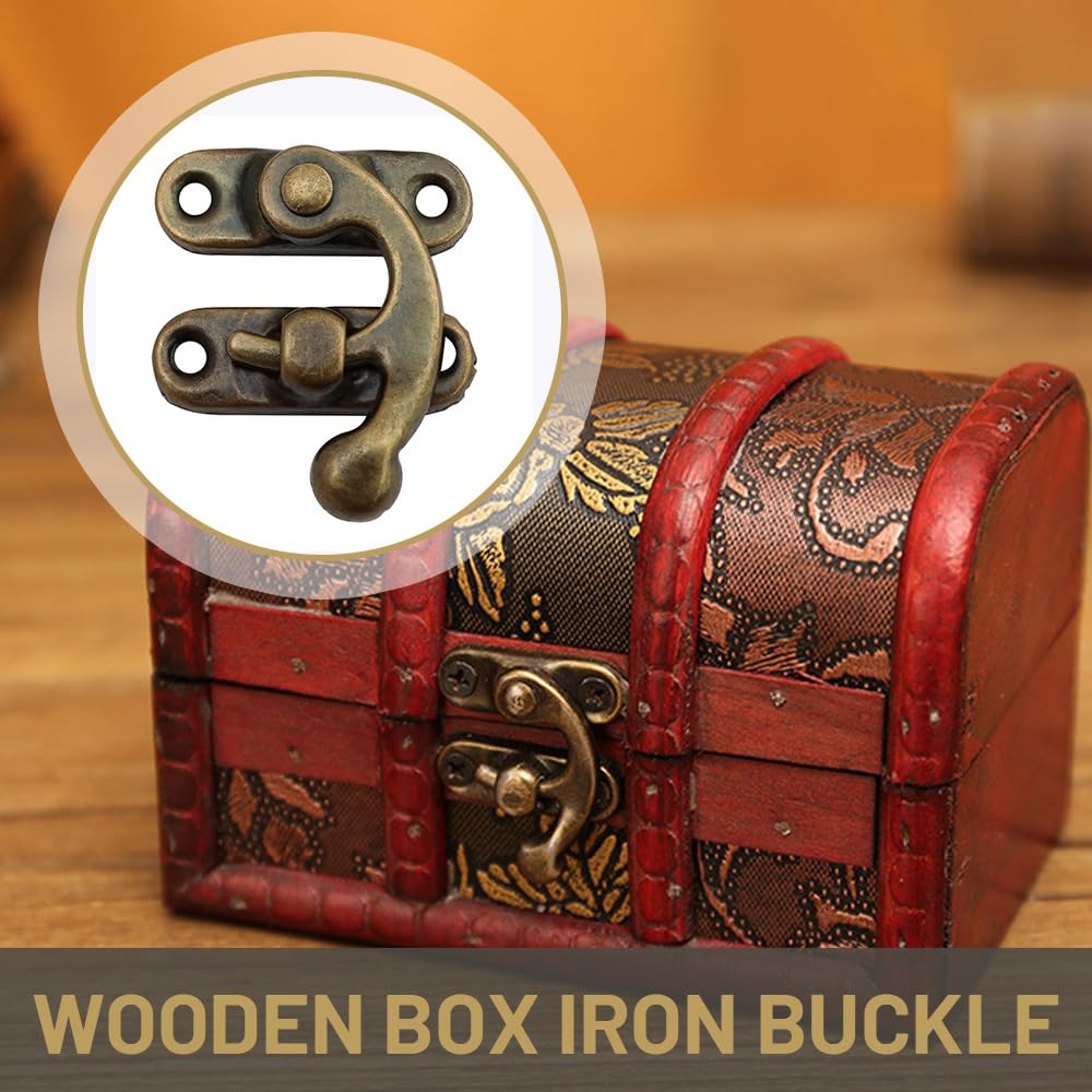 10 Pezzi Antico Hasp, Antico Hasp Gancio,Hasp Antico Legno,Gancio A Scatto Hasp,Oro Scatola Di Legno Hasp,Antico Hasp,Bronzo Hasp,Hasp Gancio,Per Portagioie,Scatole Regalo,Scatola In Legno