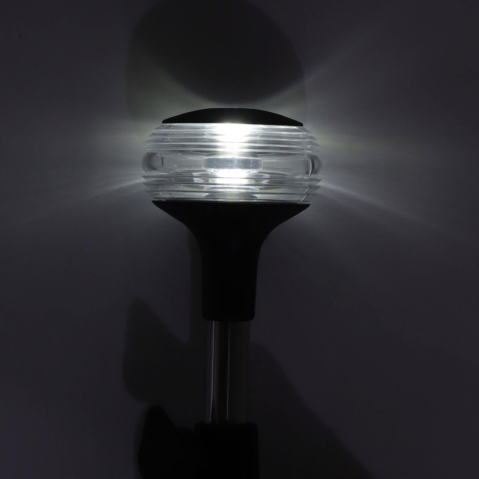 Topyond Lampe De Navigation, 360 Degrés Feux De Navigation pour Bateau | Lumière De Bateau à Base Détachable, 9 Pouces 2NM, 10-24V DC, 3W, LED Marine Lampe de navigation pour bateau, étanche IP65