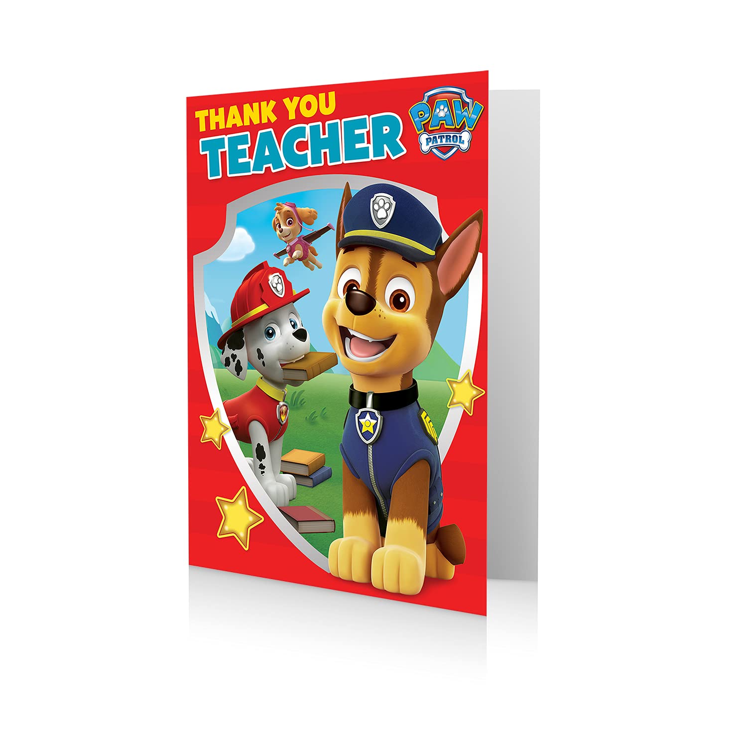 Biglietto Di Auguri Ufficiale Paw Patrol Con Scritta 'Thank You' – Con Busta
