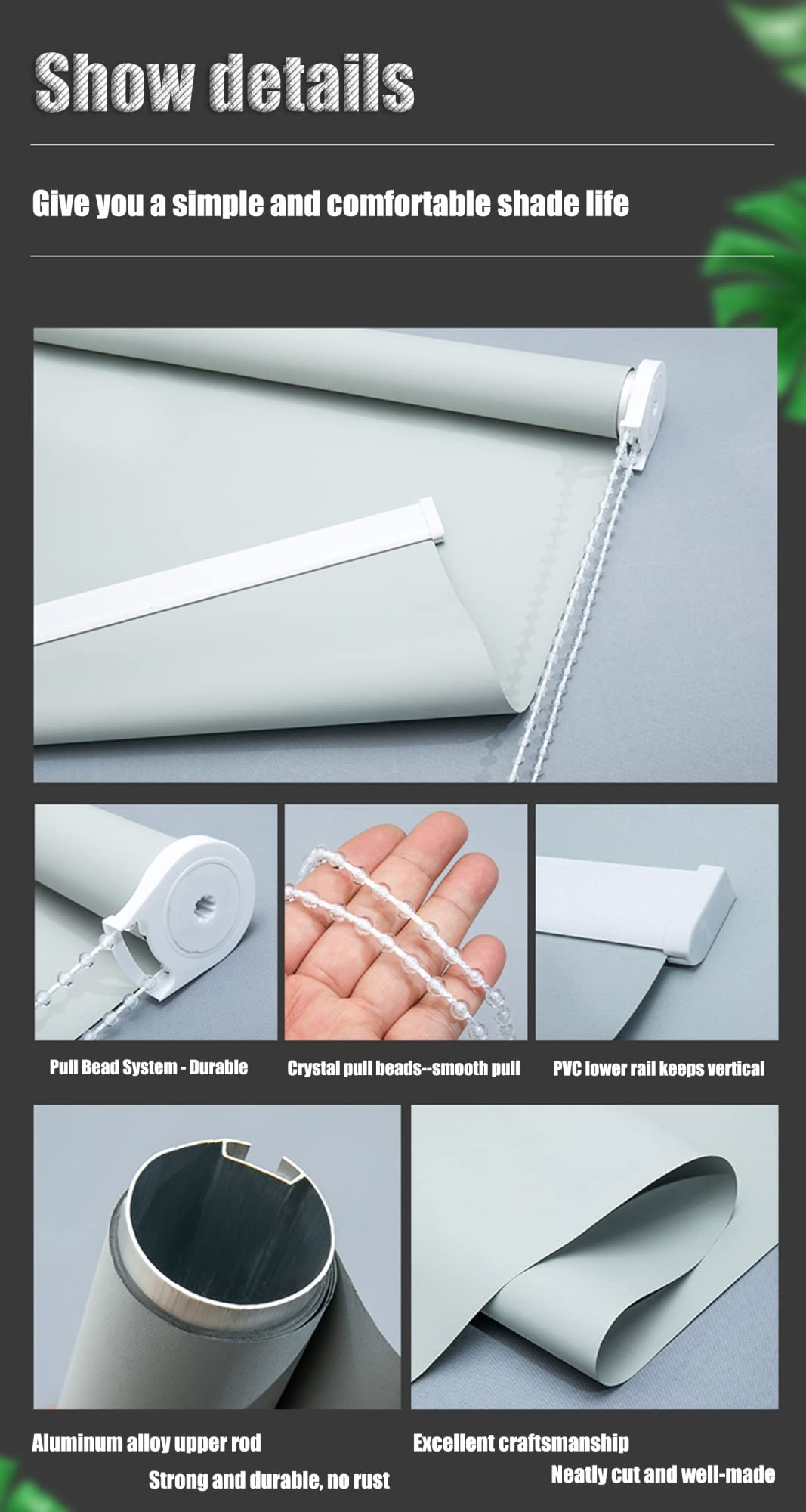 RYNS Verdunkelungsrollo Seitenzugrollo 75x200cm Klemmfix ohne Bohren verdunkelnd Hitzeschutz Jalousien Doppelrollo Fensterrollo für Fenster und Türen,Anpassbar, Himmelblau