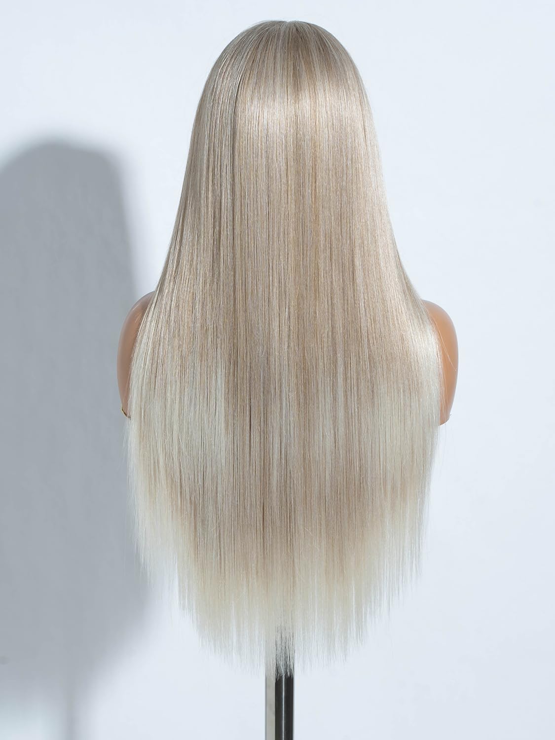 Joedir 13x4x4 Lace Frontal Wig Long Straight Free Parting Silk Base Lace Wigs 26 Inches Straight Wig Synthetic Lace Front Wigs for Women Daily Party Wear - Image 4