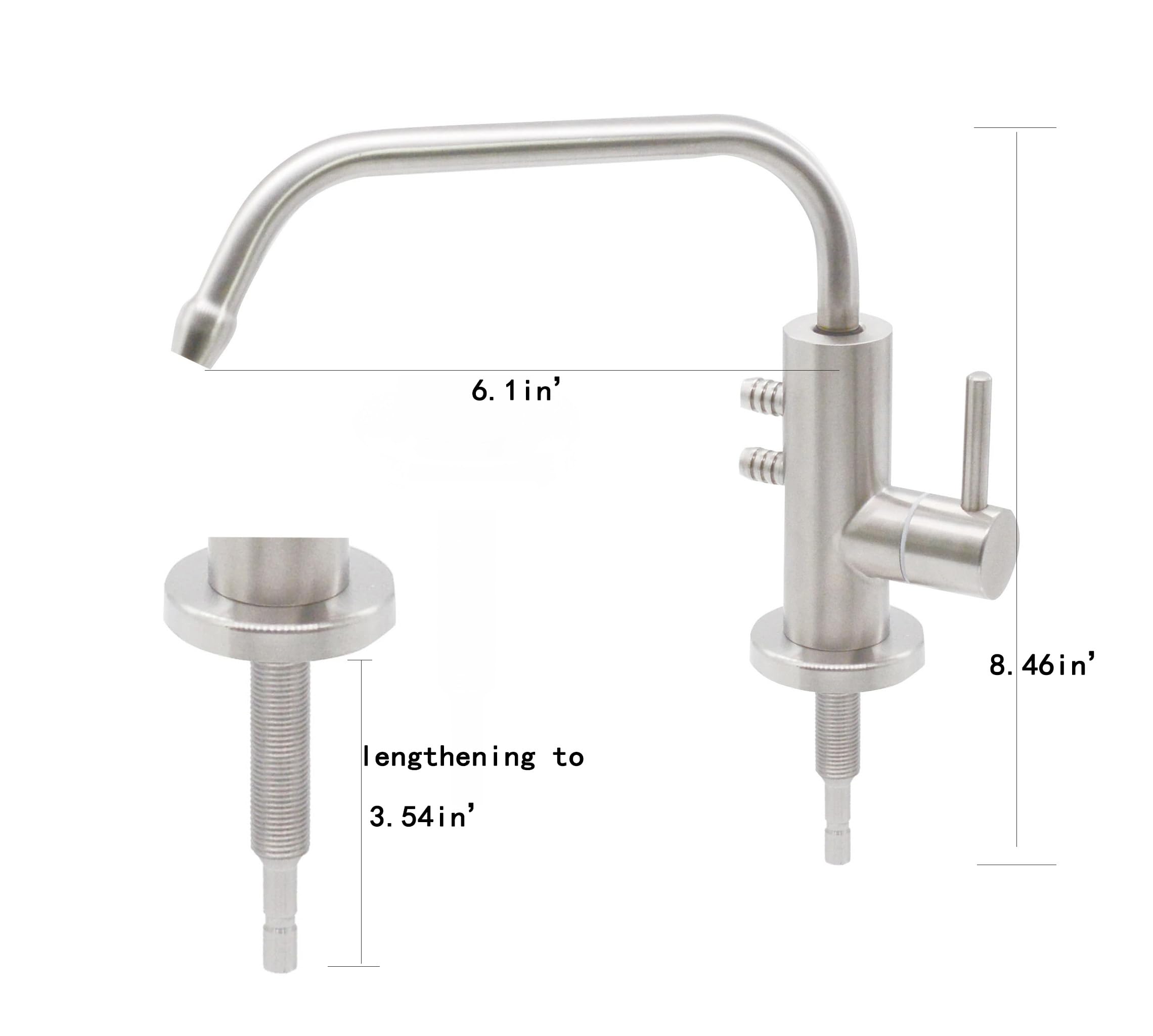 Alkaline Water Faucet Drinking Water Faucet Tap Ionizer Faucet Water Filter Purification pH Regenerate Faucet Water Alkaline Water Filter System for Kitchen Sink