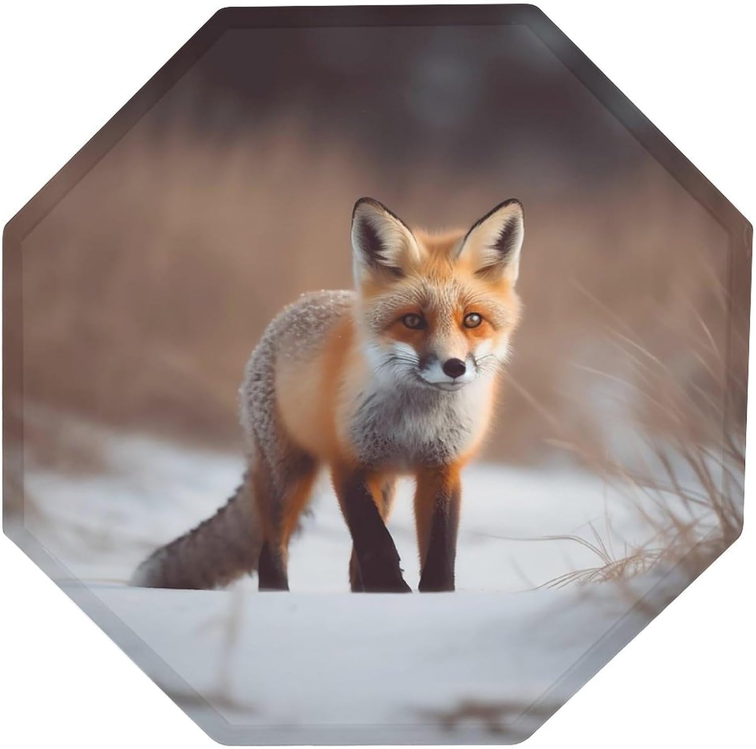Ctagon Metal Sign for Home, Modern Display Plate for Kitchen, Cute Fox Plates Accent Hanging Wall Decorations 3PCS for Living Room, Bedroom, Hallway, Hotel