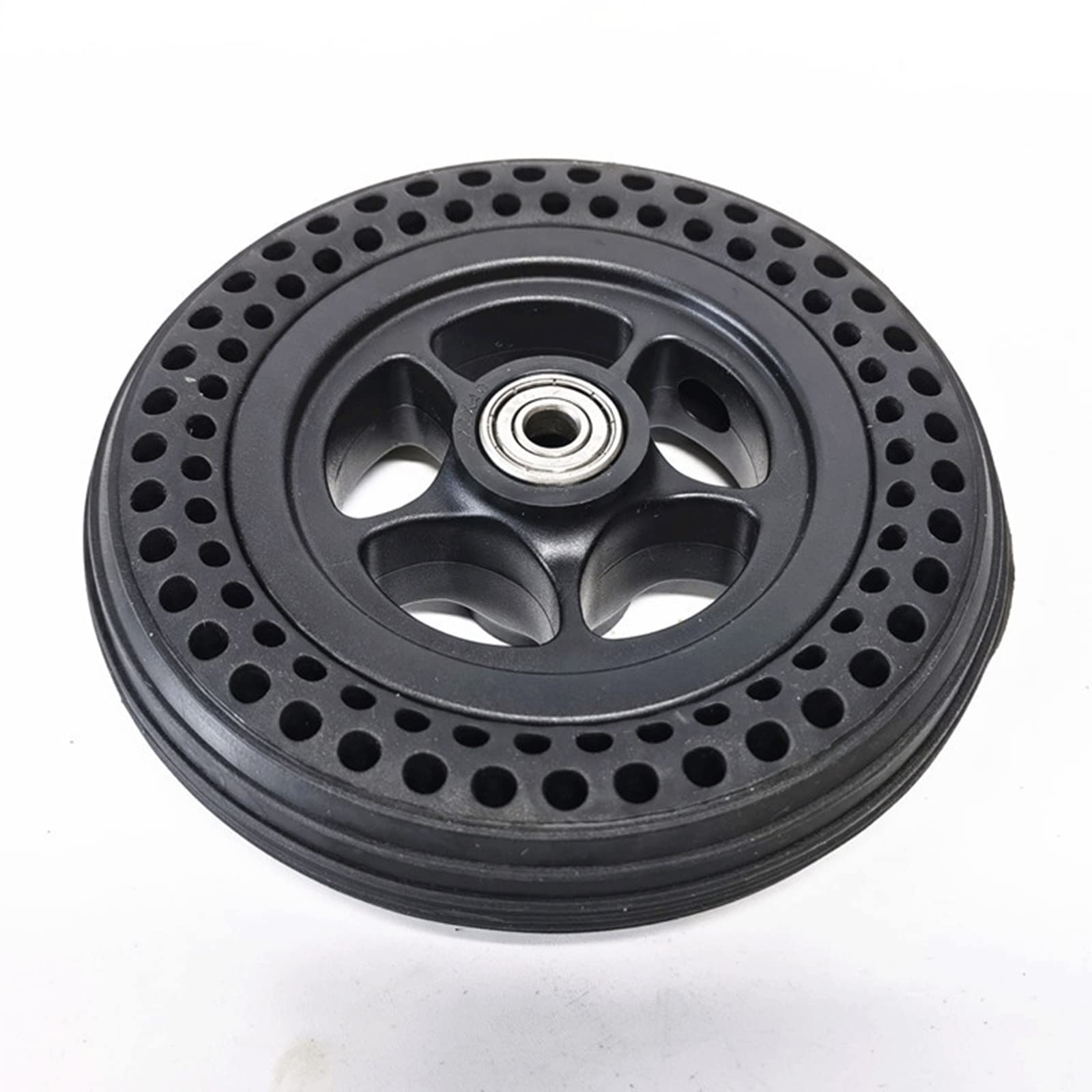 Rueda De Repuesto De Goma Para Silla De Ruedas De 6 Pulgadas, 2 Piezas De Rueda Delantera Para Silla De Ruedas Rueda De Panal De Abeja, Conjunto De Rueda De Neumático Sólida Para Sillas De Ruedas