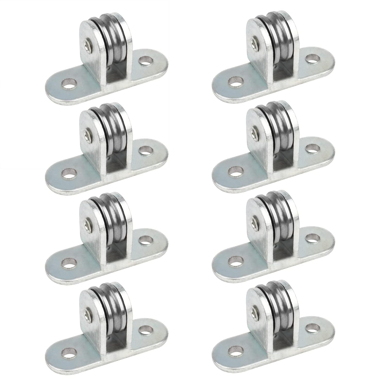GBGS 8 Pcs 3/4" Small Pulley Block,Single Bearing Silent for 1/8" Cord,Max Load 132 lb