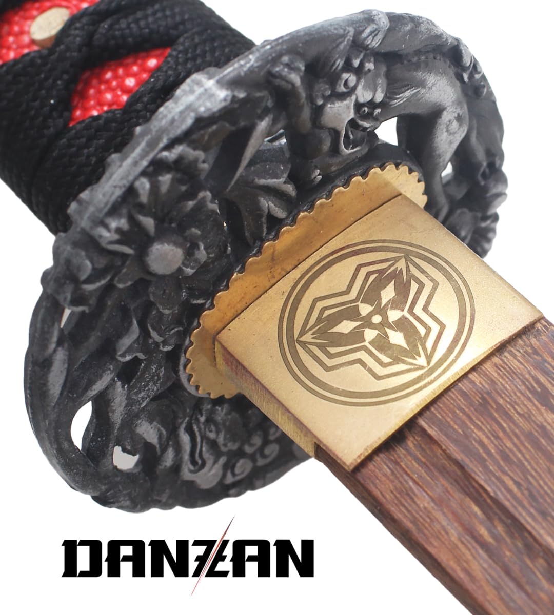 Danzan Katana en Bois Katana Arashi Sabre en Bois Epee Entrainement Katana Japonais - Lame Bois