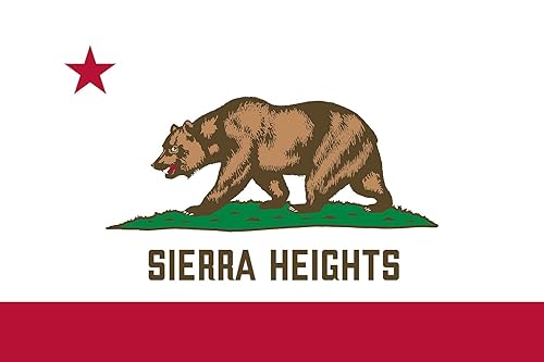 Sierra Heights California Flag Sticker Decal Mega Deal 7 Stickers for this California City or Location